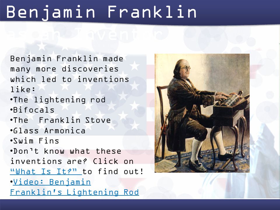 A biography of benjamin franklin an american author and inventor